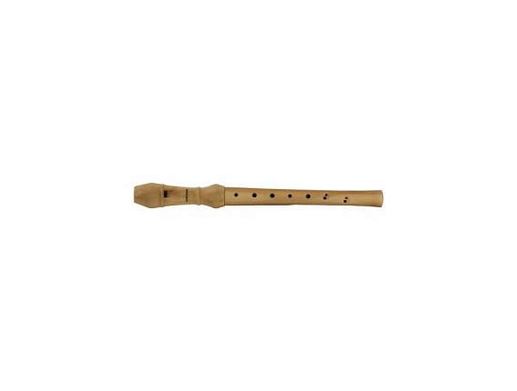GEWA 700.190 - Natura Flûte à bec Soprano en bois, doigté baroque, double trous, avec housse