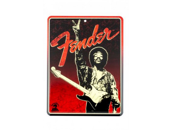 FENDER 9100279000 - Fender Jimi Hendrix "Peace Sign" Tin Sign