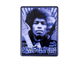FENDER 9100280000 - Fender Jimi Hendrix "Kiss The Sky" Tin Sign