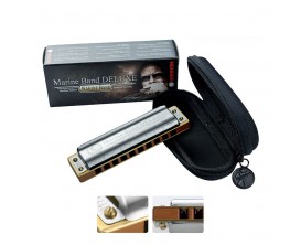 HOHNER M200503X Marine Band Deluxe D (Ré), 20 notes, sommier: poirier