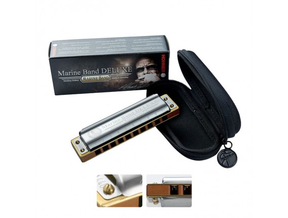 HOHNER M200508X Marine Band Deluxe G (Sol), 20 notes, sommier: poirier