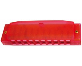 HOHNER M5154 Happy Color Harp C (Do), harmonica plastique pour enfants, Rouge