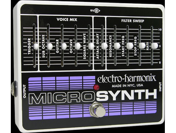 ELECTRO-HARMONIX Microsynth - Analog Guitar Synthesizer - Série XO (Alim 9.6DC-200 fournie)
