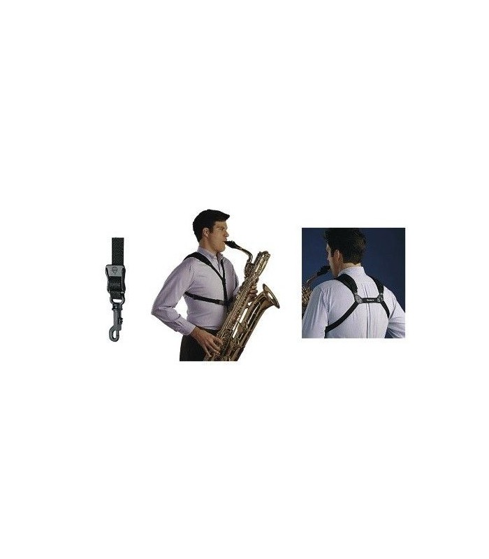 NEOTECH 752.678 Harnais Saxophone Junior, attache mousqueton, longueur  21-31,2 cm - Rockamusic