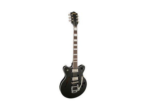 GRETSCH G2655T BK - Hollowbody série Streamliner, Center Block, Vibrato Bigsby, Double cutawayJunior, Black.