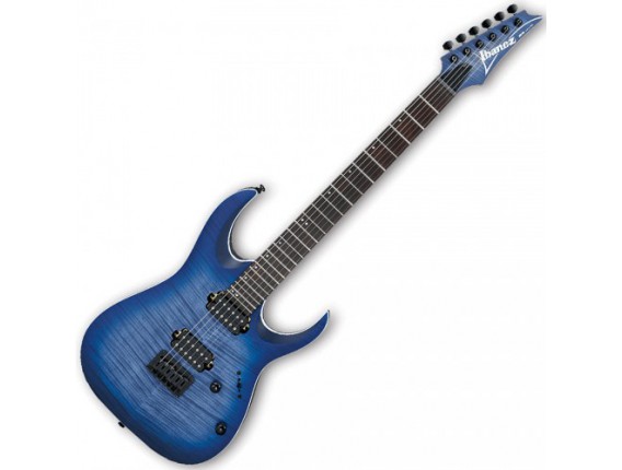 IBANEZ RGA42FM BLF - Guitare électrique Corps acajou, table érable flammée, manche érable, touche RW, 2 micros doubles céramique