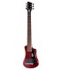 HOFNER HCT-SH-R-0 - Shorty Guitar, guitare de voyage full scale, un micro double, Rouge (avec housse)