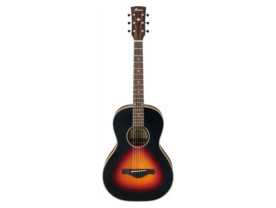IBANEZ AN-60 BSM - Guitare acoustique Parlor, Table épicéa Sitka massive, corps acajou, Brown Sunburst Mat
