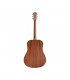 VEELAH V1-D - Guitare Dreadnought, Corps acajou, Table épicéa massif, Naturel open pores