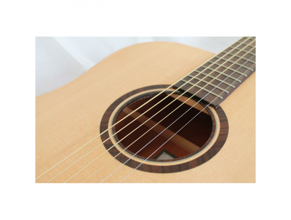 VEELAH V1-D - Guitare Dreadnought, Corps acajou, Table épicéa massif, Naturel open pores