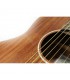 VEELAH MC-KOA-S - Guitare Acoustique de voyage "Mini Camper", Corps Koa, Table Koa massif, Naturel open pores (Housse fournie)