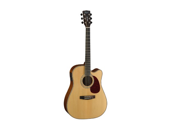 CORT MR710F - Guitare Dreadnought éléctro acoustique, Pan coupé, Table massive épicéa Sitka, Corps et manche acajou, préampli Fi