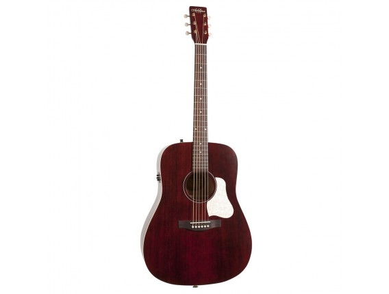 ART&LUTHERIE Americana QIT Tennessee Red - Guitare Dreadnought électro-acoustique QIT, Finition Tennessee Red