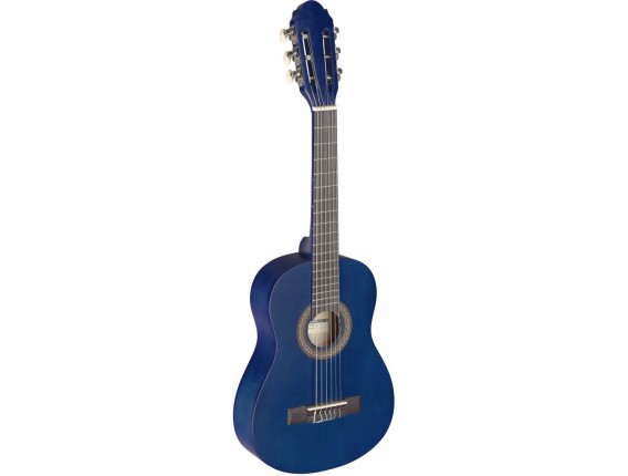 STAGG - C405 M Blue - Guitare classique 1/4 bleue avec table en tilleul