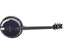 ORTEGA OBJ350/6-SBK - Banjo 6 cordes Noir Satiné, en gig bag