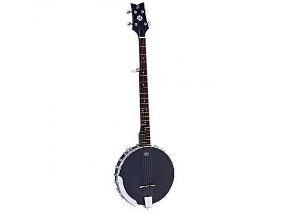 ORTEGA OBJE250OP-SBK - Banjo 5 cordes Electro, Noir Satiné, en gig bag