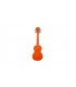 KALA WATERMAN SWF OR - Ukulélé Soprano Polycarbonate, Transparent et fluorescent, Orange (housse fine)
