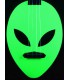 MAHALO MC1AL GGN - Ukulélé "Alien" Glow Green (brille dans l'obscurité), avec housse