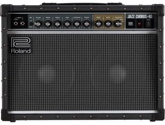 ROLAND JC-40 - Ampli Guitare éléctrique Jazz Chorus 40W, 2x10", entrée mono ou stéréo, vrai traitement stéréo (pédales etc)