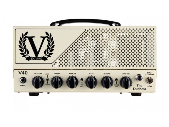 VICTORY AMP V40 The Duchesse - Tête 40 Watts tout lampes, Made in UK, Blanc