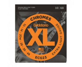D'ADDARIO ECG23 CHROMES JAZZ X-LIGHT 10-14-20--40-50