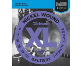 D'ADDARIO EXL115BT MEDIUM BALANCE TENSION 11-15-19-28-37-50