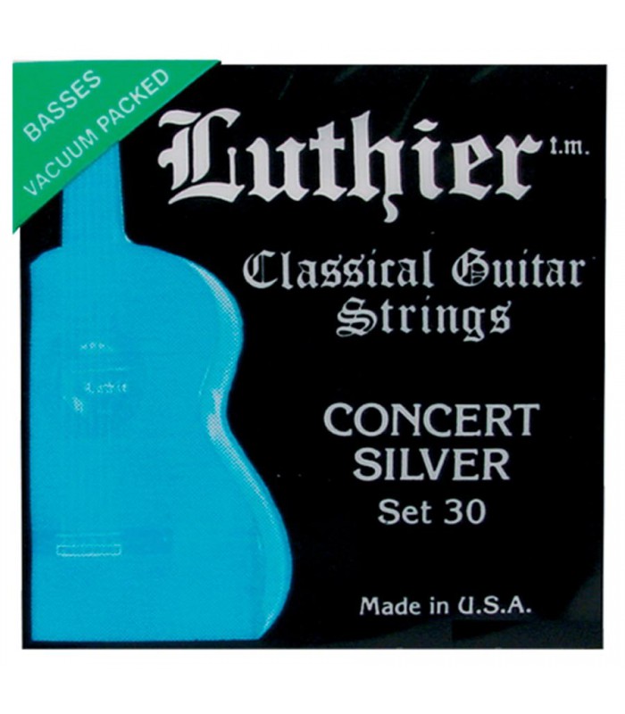 LUTHIER L-30 - Jeu de cordes guitare classique, Concert Silver, Tension  medium-hard - Rockamusic