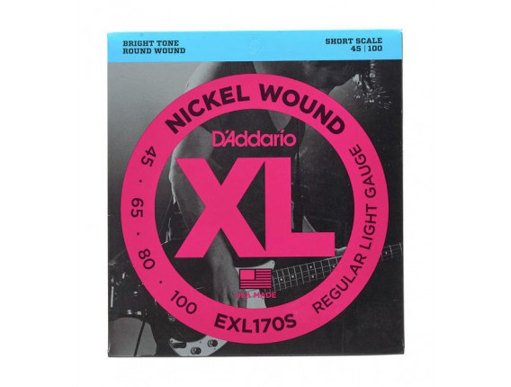 D'ADDARIO EXL170S - Jeu de 4 cordes Basse Shortscale 45-100
