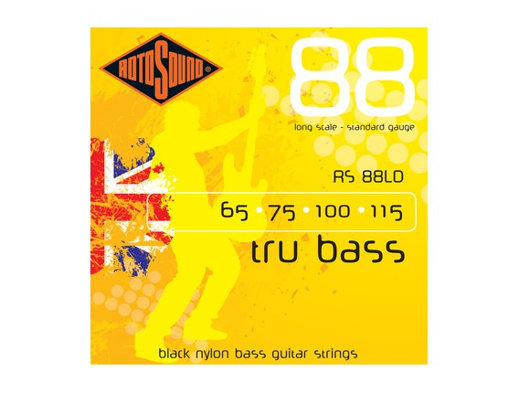 ROTOSOUND RS88 LD Tru Bass - Cordes basse 4 c - Black Nylon, tirant 65/115