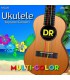 DR UMCSC - Jeu de cordes multicolore Ukulélé Soprano ou Concert