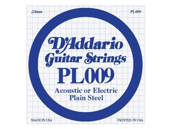 D'ADDARIO PL009 009 ACIER PLEIN