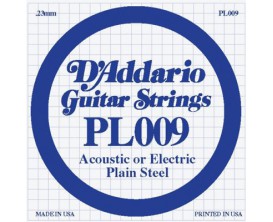 D'ADDARIO PL009 009 ACIER PLEIN D'ADDARIO PL009 009 ACIER PLEIN