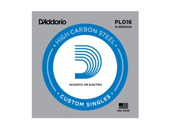 D'ADDARIO PL016 016 ACIER PLEIN