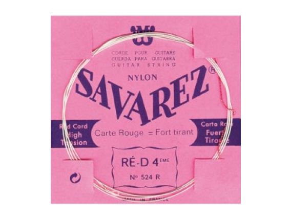 SAVAREZ - 524R Ré 4ème Rouge, Filé Métal Argenté