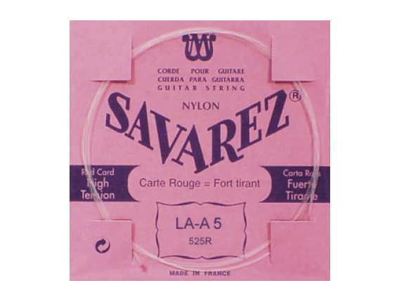 SAVAREZ - 525R La 5ème Rouge, Filé Métal Argenté
