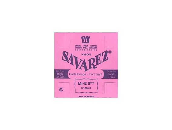 SAVAREZ - 526R Mi 6ème Rouge, Filé étal Argenté