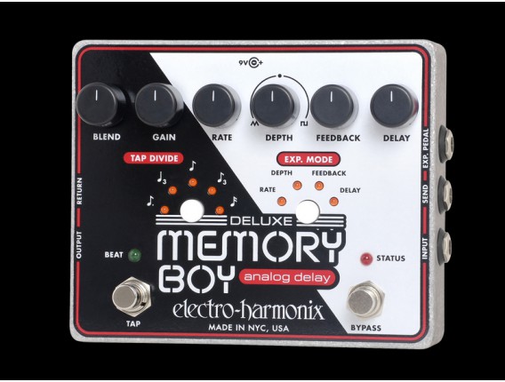ELECTRO-HARMONIX Deluxe Memory Boy - Tap Temp Analog Delay - Série XO (Alim 9.6DC-200 fournie)