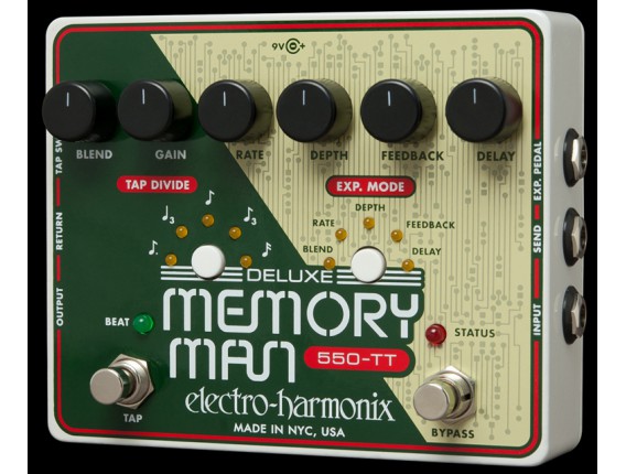 ELECTRO-HARMONIX Deluxe Memory Man w/Tap Temp 550ms - Série XO