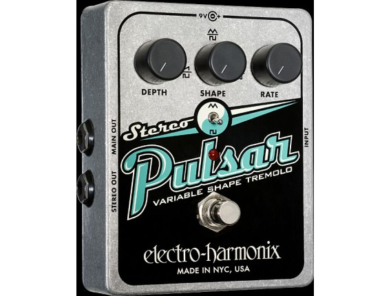 ELECTRO-HARMONIX Stereo Pulsar - Variable Shape Analog Tremolo - Série XO